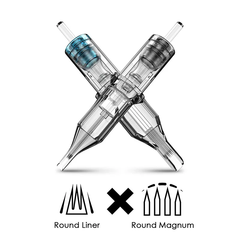 Cartridge Tattoo Needles RL Disposable Sterilized Safety Needle for Machines Grips 20pcs/lot 0.35mm |