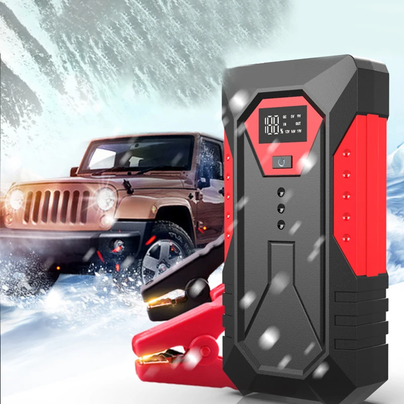 

Manufacturer 12000mAh Emergency Car Jump Starter power bank , Top Selling Lithium Battery 600A outdoor powerbank with LED light