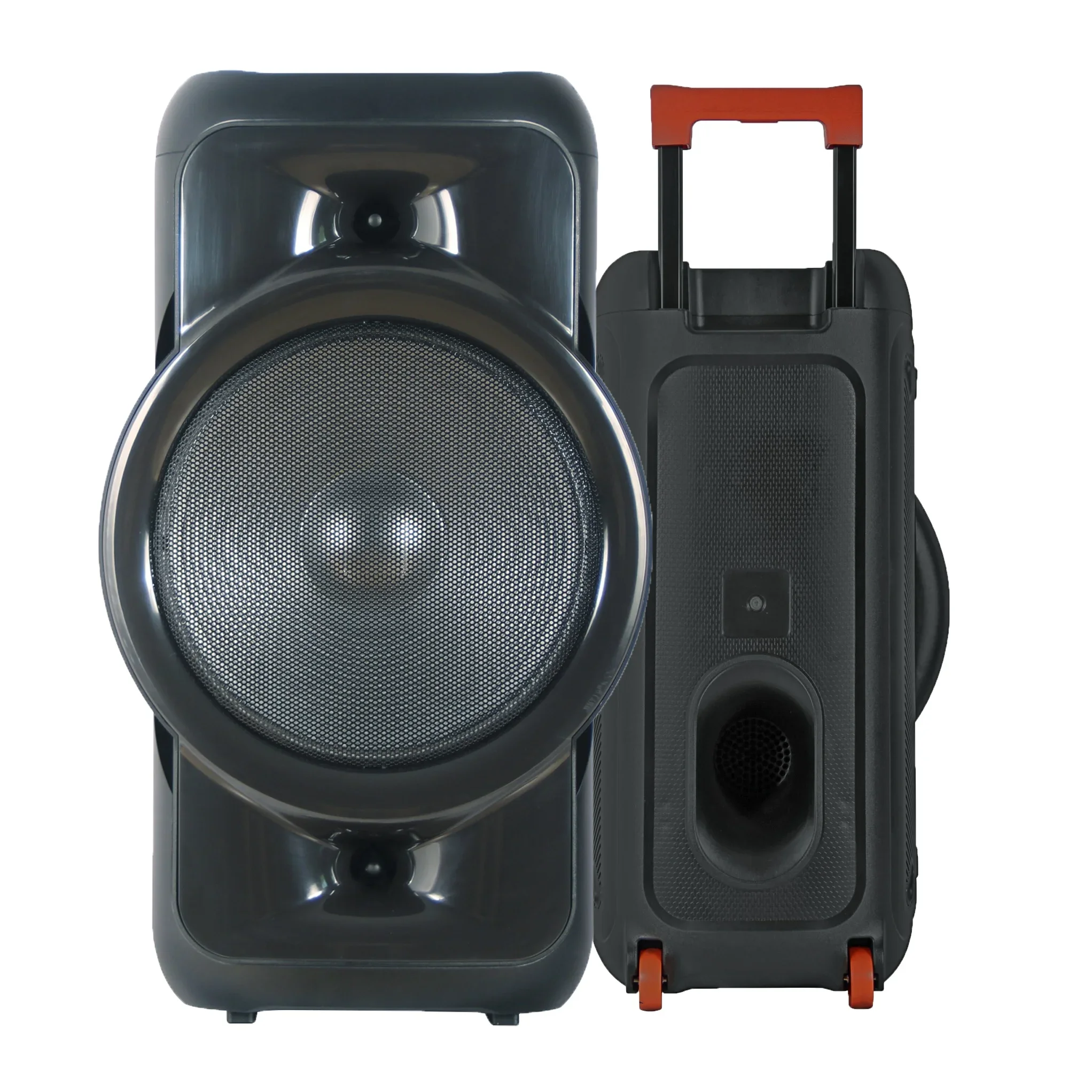 

1000W 12 inch portable party karaoke set for outdoor party street singing with flame lights and many other dazzling modes.