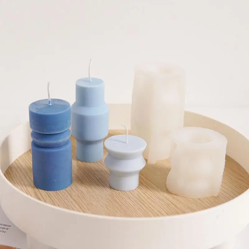

3D форма в виде свечи, силиконовая форма «сделай сам», украшение для домашнего декора, формы для смолы для изготовления свечей ручной работы