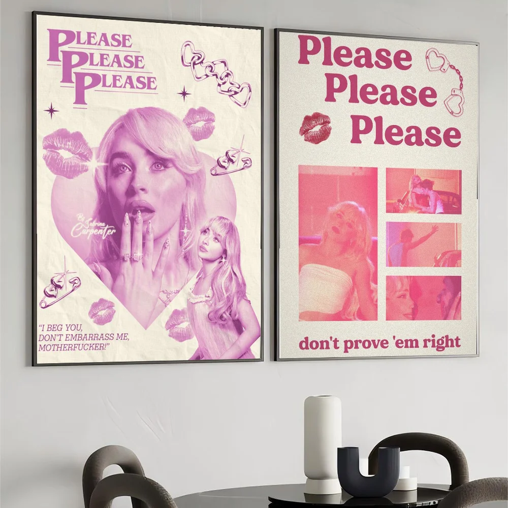 Пожалуйста пожалуйста S-Sabrina C-Плотницкий плакат настенное искусство домашний