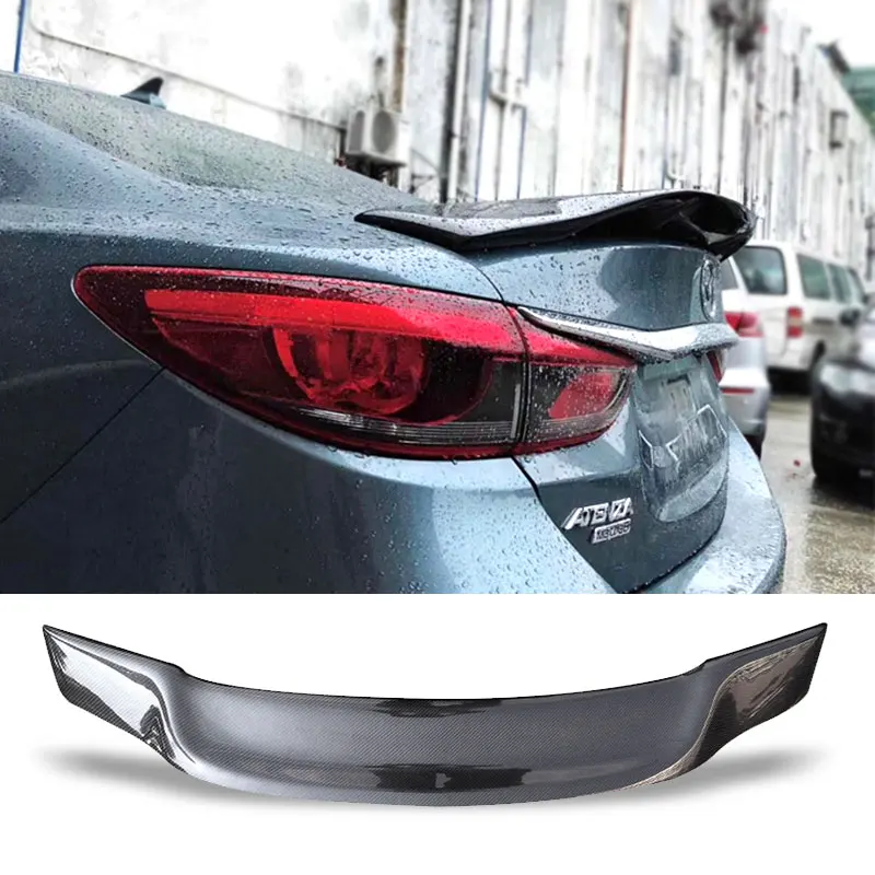 

Спойлер для багажника автомобиля, FRP из углеродного волокна, заднее крыло багажника, стильные аксессуары, спойлер для Mazda 6 M6 2014 - 2018