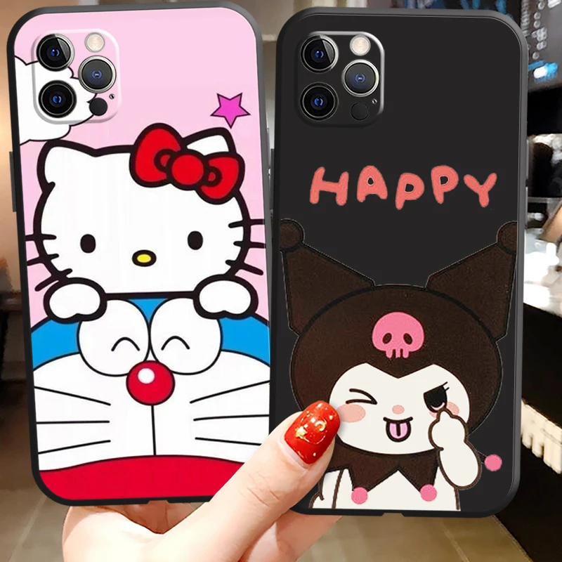

Hello Kitty Cartoon Phone Cases For iPhone 11 12 Pro MAX 6S 7 8 Plus XS MAX 12 13 Mini X XR SE 2020 Coque Funda Carcasa