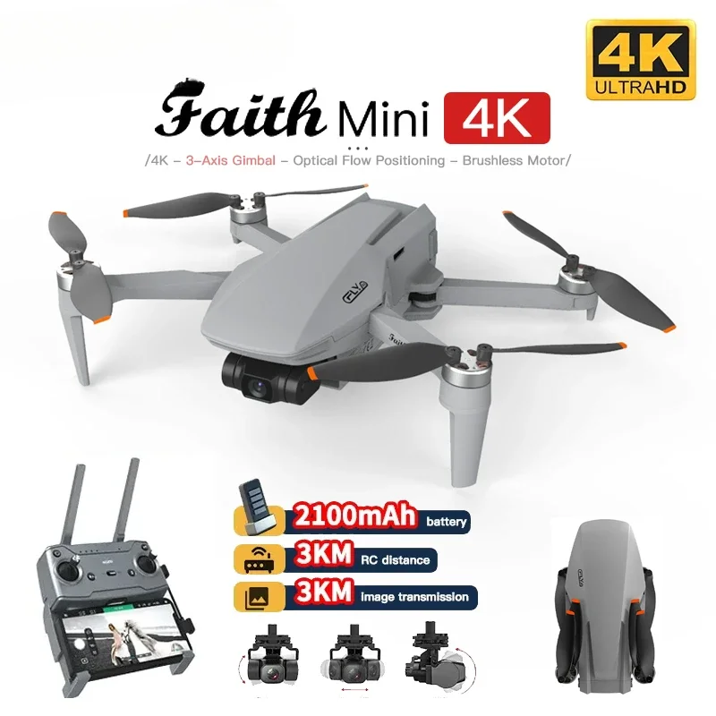 

Faith2 Mini Drone 5GWifi 3-Axis Gimbal 240G Foldable Brushless Motor GPS4K Professional With HD Camera Dron RC Quadcopter