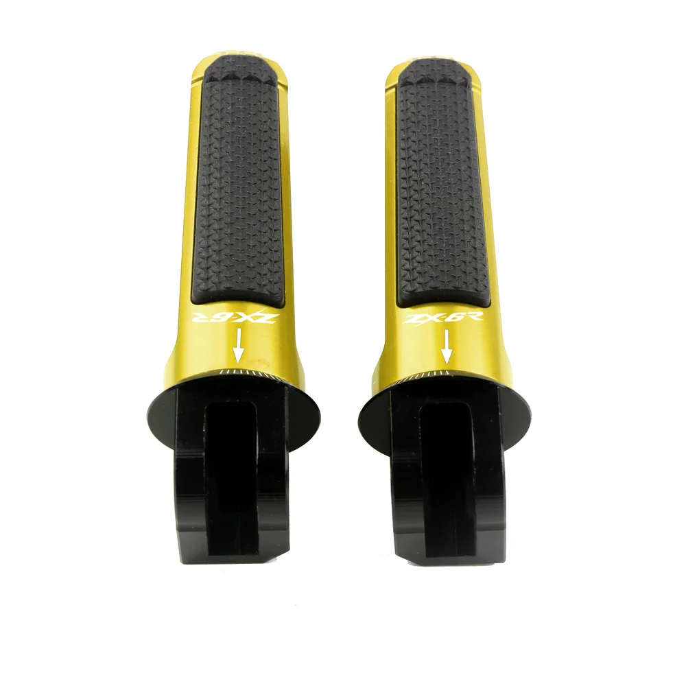 

For KAWASAKI ZX6R NINJA ZX-6R 636 Motorcycle Accesstories CNC Aluminum Rear Foot Pegs Footrest Passenger Footpegs