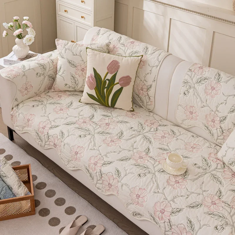 

Чехол для дивана с цветочным принтом