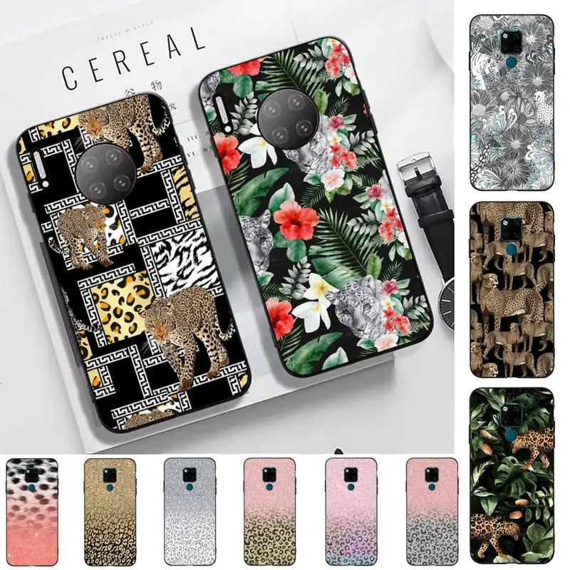 

Fashion Leopard Print Phone Case for Huawei Mate 20 10 9 40 30 lite pro X Nova 2 3i 7se