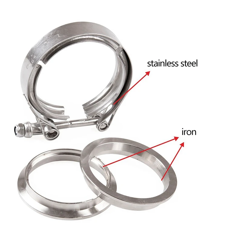 3-дюймовый V-образный зажим SS304 из нержавеющей стали M/F 3 диапазон турбовыхлопной