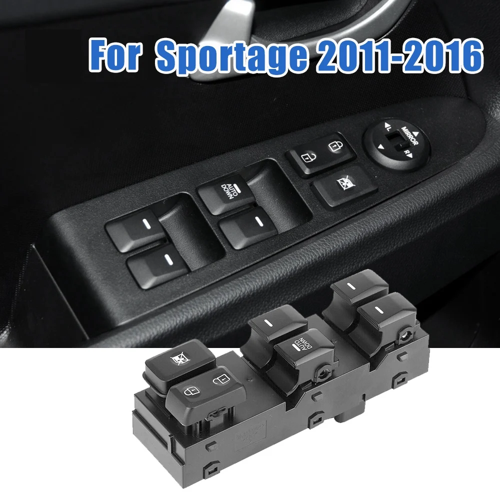 

Переключатель управления стеклоподъемником передний левый LH для KIA Sportage R 2011-2016 Power Master, водительская сторона 93570-3W000 (автоматический вниз)