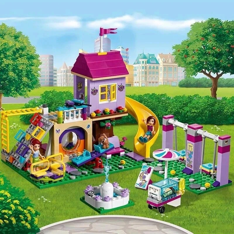 

341pcs Girls Compatible With Lepining 41325 Friends Heartlake City Playground Building Blocks Bricks Education Toys For Girls
