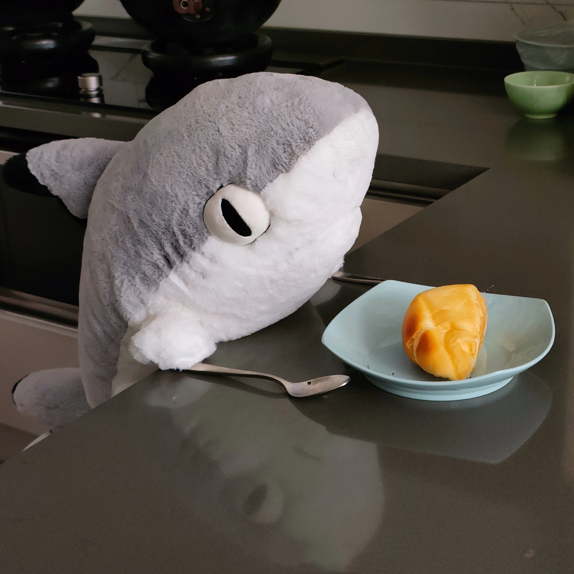 100 см, плюшевые игрушки YOGIN Sharkitty, кукла-животное, Успокаивающая большая детская подушка для сна, Офисная Подушка для сна, Рождественский подарок