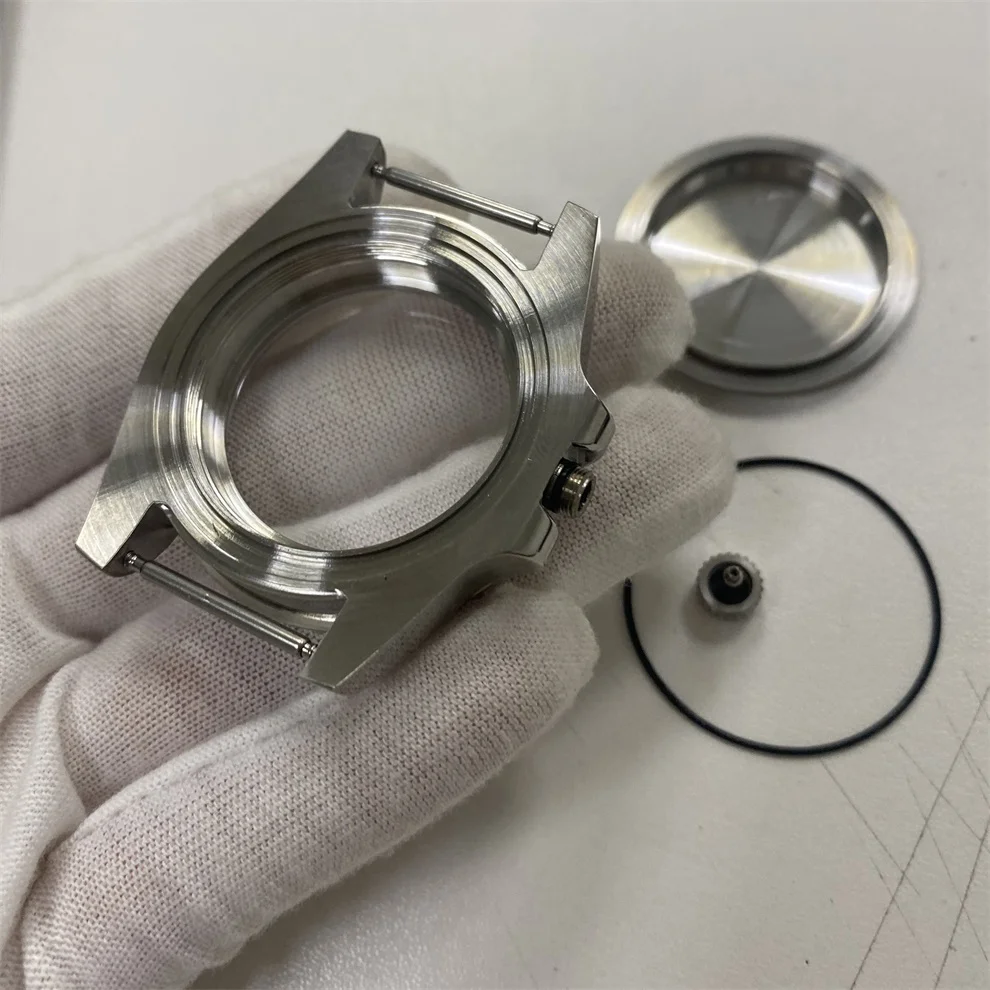 Watch Accessories 40mm Steel Case Magnifier Sapphire Glass For Japanese NH35 Mechanical Movement 316L