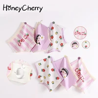 honeycherry 2022 girls pure cotton cartoon breathable panties cute girl triangle boxer briefs little girls underwear