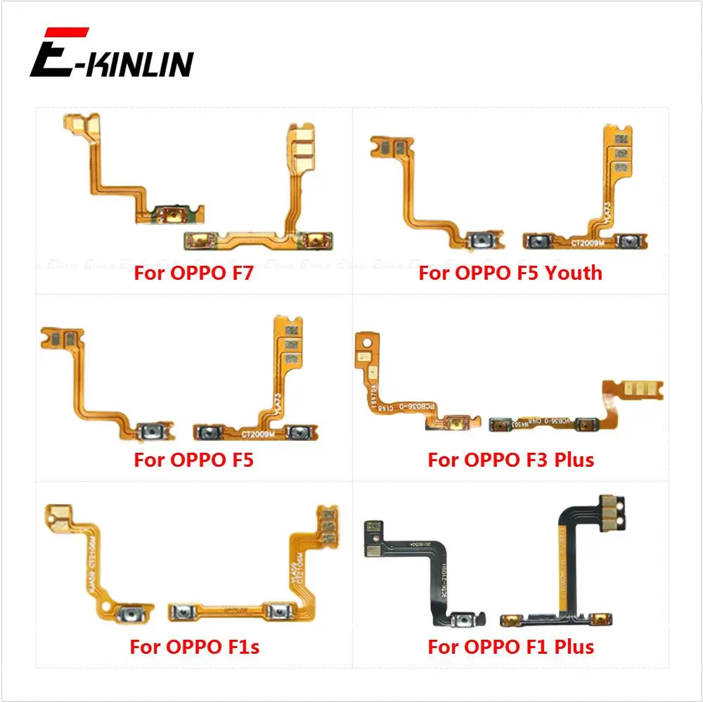 

Power ON OFF Mute Switch Control Key Volume Button Flex Cable For OPPO F1 F1s F3 Plus F5 Youth F7 Replacement Parts