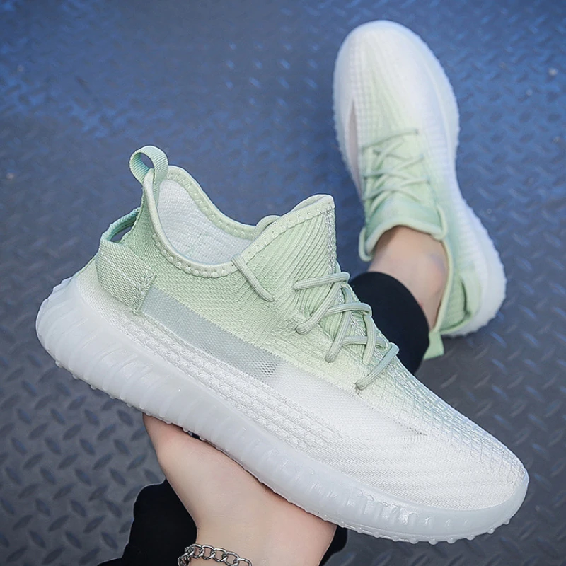

Men Sneakers Casual Shoes Summer Male Zapatos Gradient Color Mesh Tennis Lace-Up Soft Breathable Casual Sports Shoes