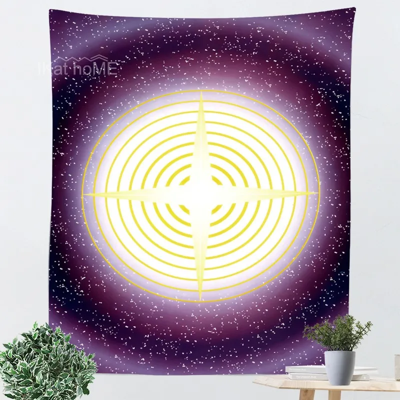 

Holy Spirit Energy Wall Hanging Chakra Tapestry Psychedelic Wall Cloth Hippie mandalas tapiz pared Tapestry