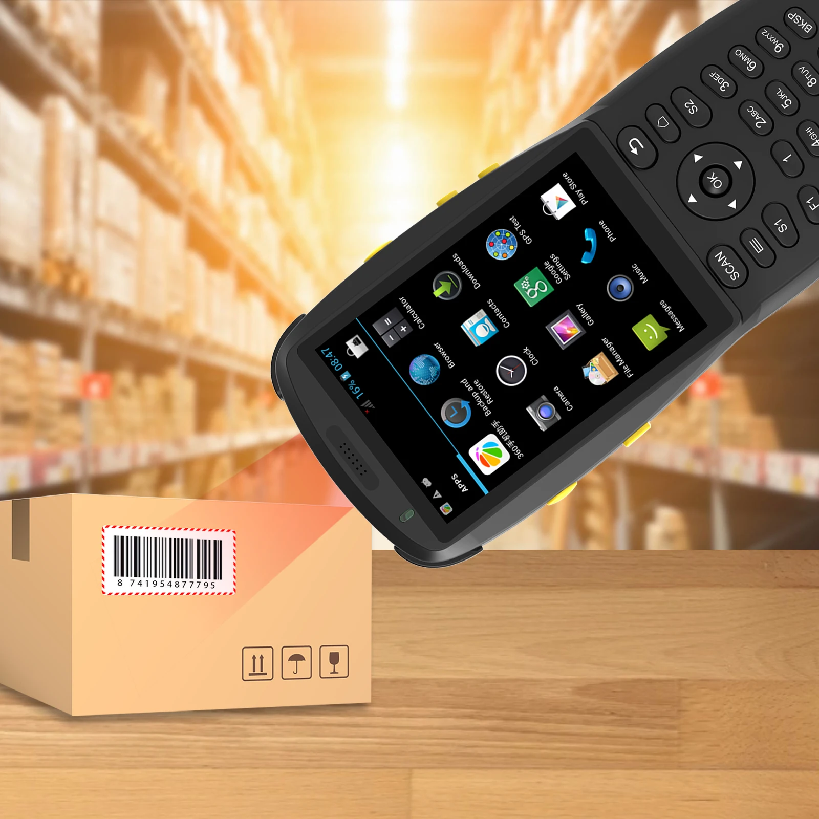 Сканер штрих-кодов Android PDA портативный POS-терминал 1D/2D/QR сканер 3G 4G WiFi BT мобильный