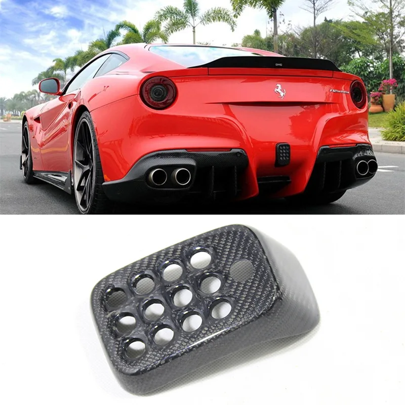 

For Ferrari F12 Berlinetta Carbon Fiber Modified Brake Light Cover Rear Center Light Frame Decoration, Rear Surround Decoration