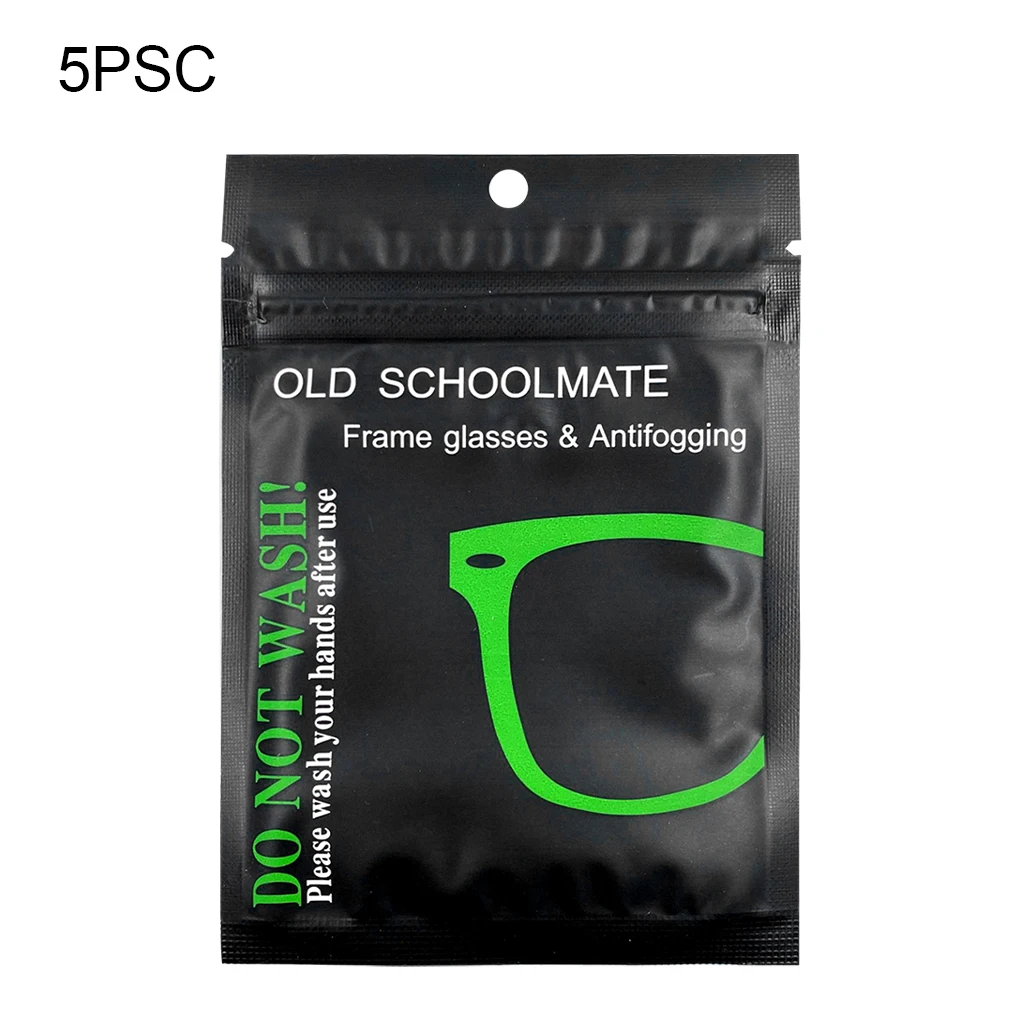 

Microfiber Yeglasses Cloth 5Pcs Reusable Anti-Fog Rag Wipes Glasses Pre-Moistened Wipe Prevent Fogging Household Cleaning Cloth