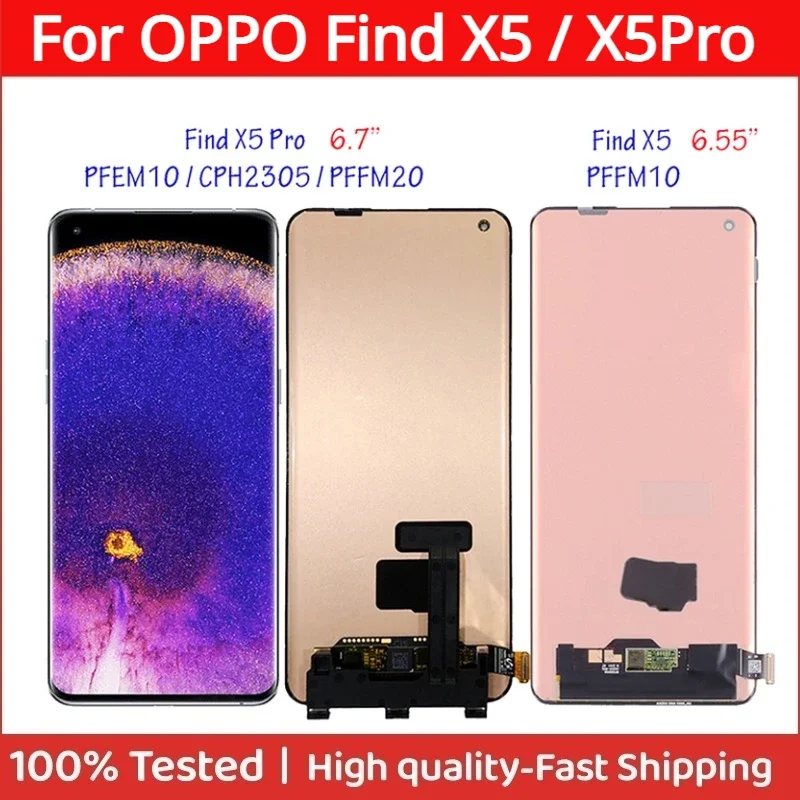 AMOLED 6 55 &quot/6 7&quot для OPPO Find X5 Pro X5Pro PFEM10 CPH2305 PFFM20 PFFM10 ЖК-дисплей с цифровым