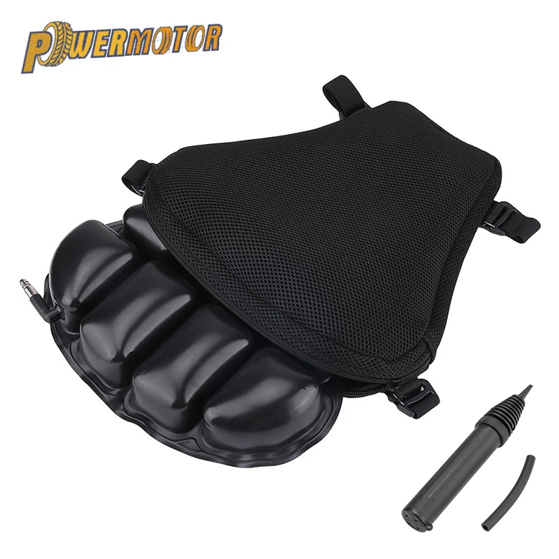

Motorcycle Seat Cushion Air Pad Cover Sunscreen Mat Electric Inflatable Breathable Non-slip Shock Absorption Cool Seat Kart