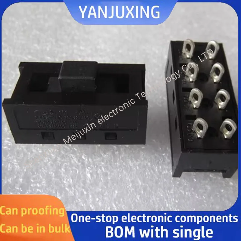

Контактный 3-позиционный выключатель питания SL-101 8-контактный 3-позиционный переключатель питания для фена, аксессуар, тумблер, скользящий переключатель, 8-контактный 3-позиционный переключатель