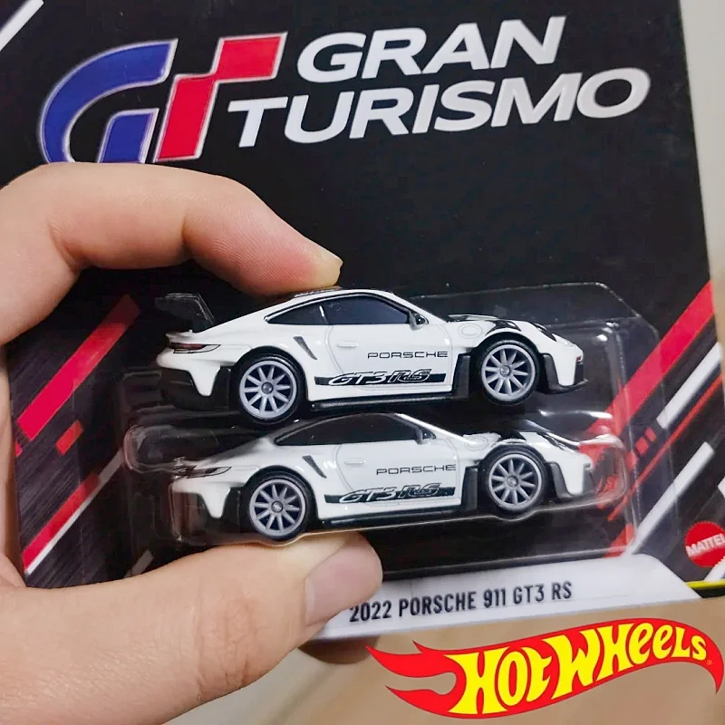 Фото Новые Hot Wheels Premium 2026 Новая поп-культура 2022 Porsche 911 GT3 Rs Gran Turismo 1:64 Литая под давлением модель автомобиля Коллекционная игрушка-автомобиль №1