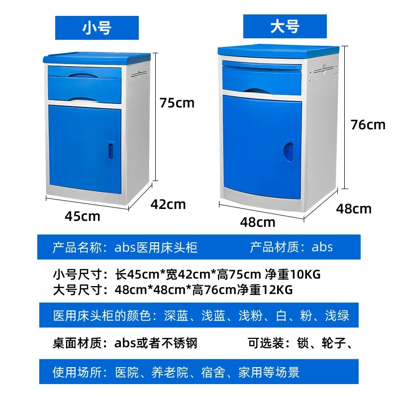 Медицинский прикроватный столик из АБС-пластика Фабричный салон красоты