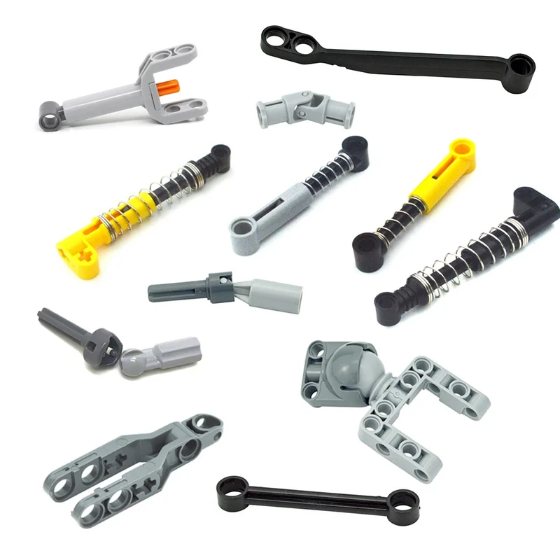 Строительные блоки технические детали Moc мягкий твердый пружинный амортизатор