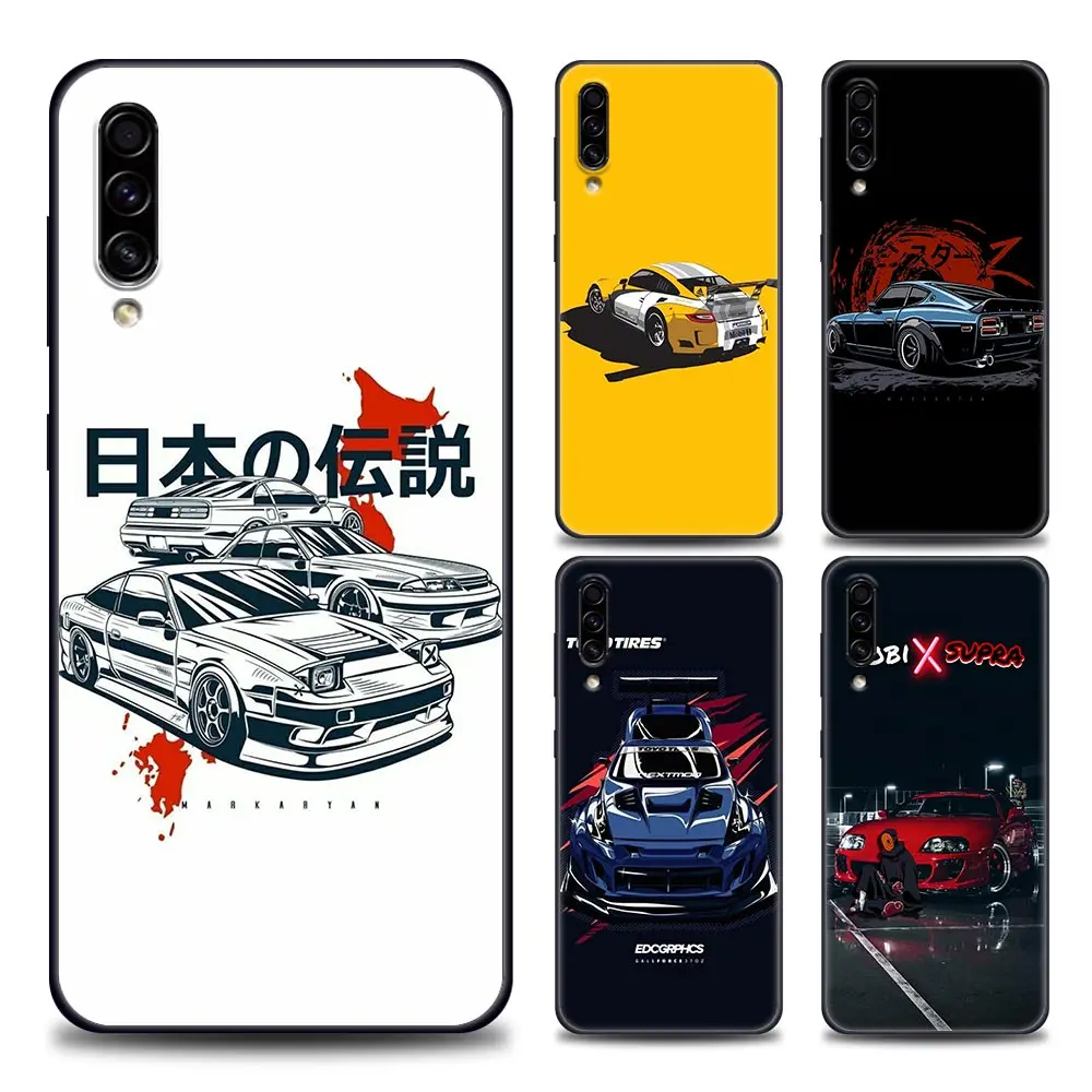 

Phone Case for Samsung A10 e S A20 A30 A30s A40 A50 A60 A70 A80 A90 5G A7 A8 2018 Soft Silicone Janpan Sports Car JDM Drift