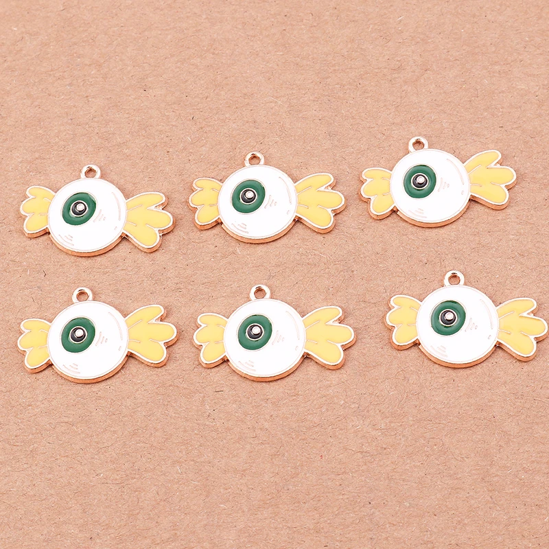 

10 шт., эмалевые подвески для украшений «сделай сам», 26 х16 мм