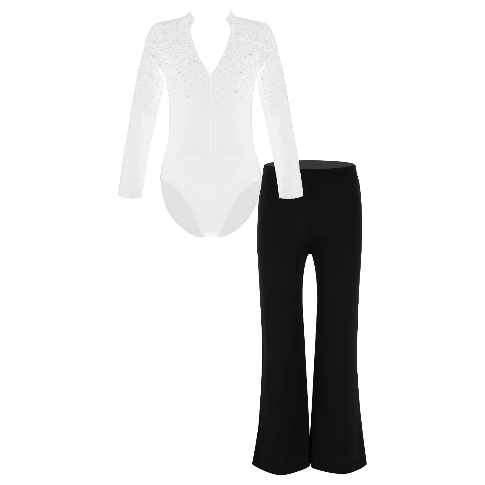 

Boys Latin Dance Clothes Leotard + Pants Sets Kids Shiny Rumba Samba Dancewear Latin Ballroom Costume Competition Clothes