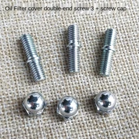motorcycle oil filter cover double head screw fine bolt cap for zontes zt310 x r t v 250 s