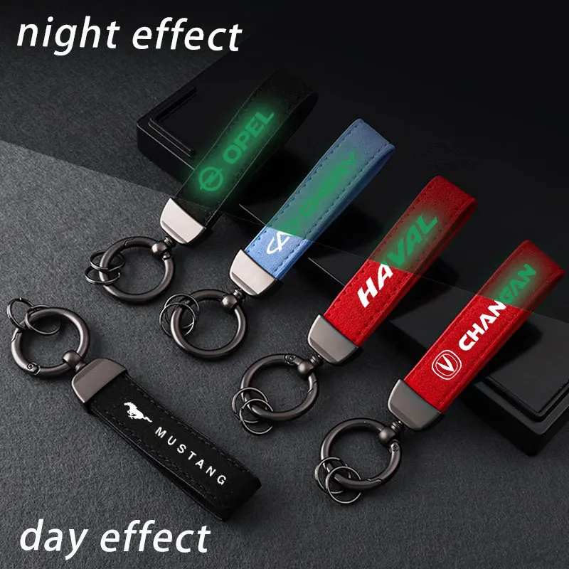 Светящаяся кожаная Подвеска для мотоцикла подвеска на рюкзак брелок ключей Corvette