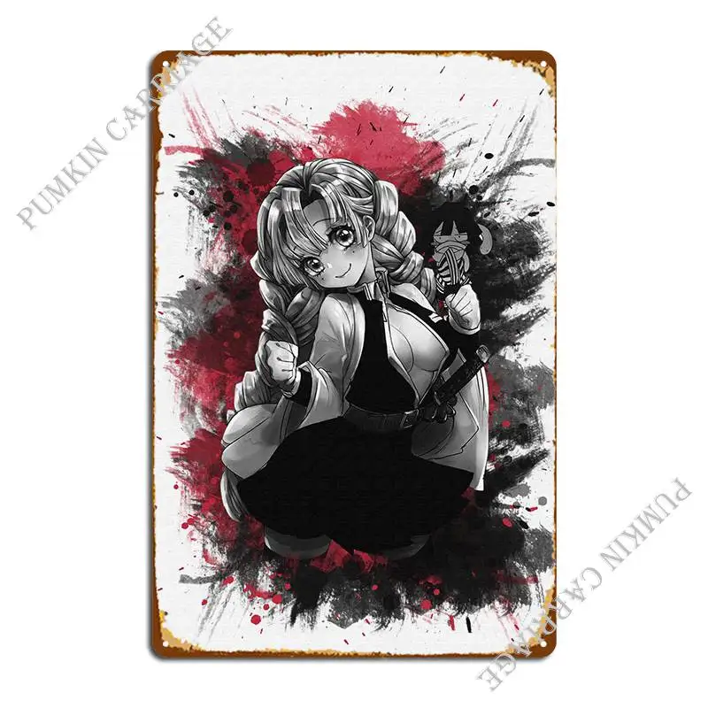 

Mitsuri Kanroji металлический знак плакат Настенная роспись паб вечерние печать клуба жестяной знак плакат