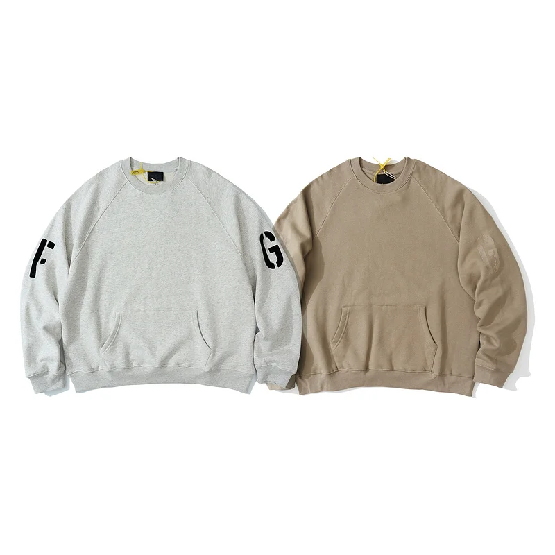 

Essentials 7th Collection FG7C New Sweatshirt Men's Hip hop Streetwear Pullover FG Letter Sleeve Hoodies Thick Sweatshirt
