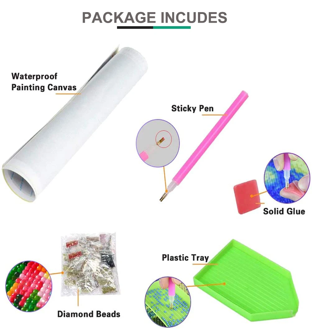 Набор для алмазной живописи по номерам со стрекозой и Ангелом |