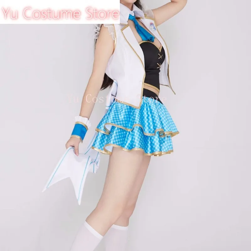 YuCostumeVtuber Hololive Gawr Gura/Takanashi Kiara Anniversary Новая одежда Униформа Косплей Костюм Хэллоуин