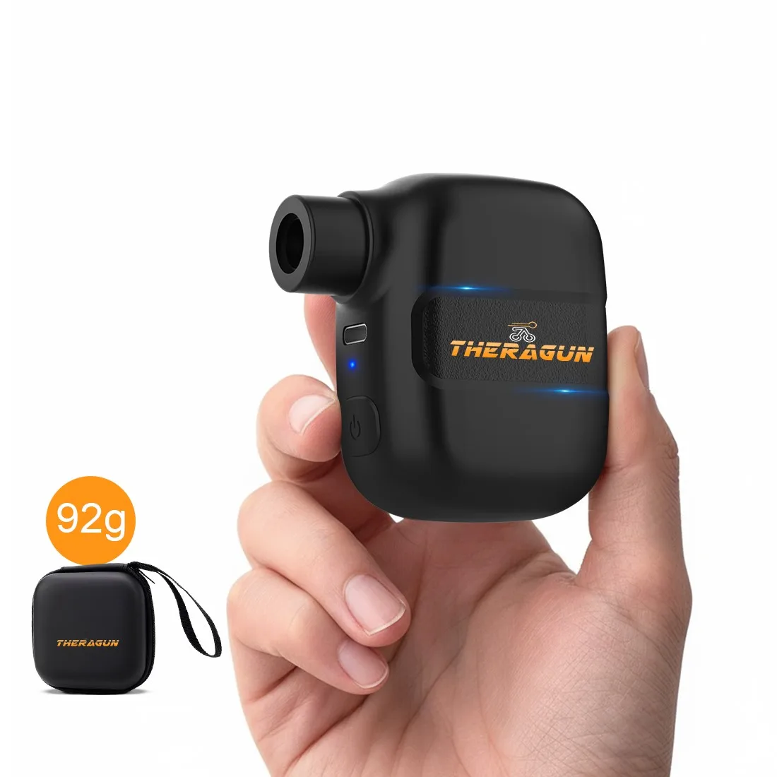 Mini Portable Bicycle Pump Rechargeable Electric Air Inflator 100PSI 5V Type-C Bike Accessories for Bike Schrader Presta Tires.