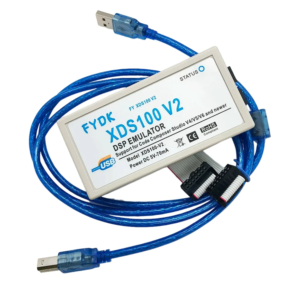 Программатор эмулятора DSP XDS100 XDS100V2 Отладчик JTAG подходит для TI ARM9 A8 TMS320 CCS5-CCS10