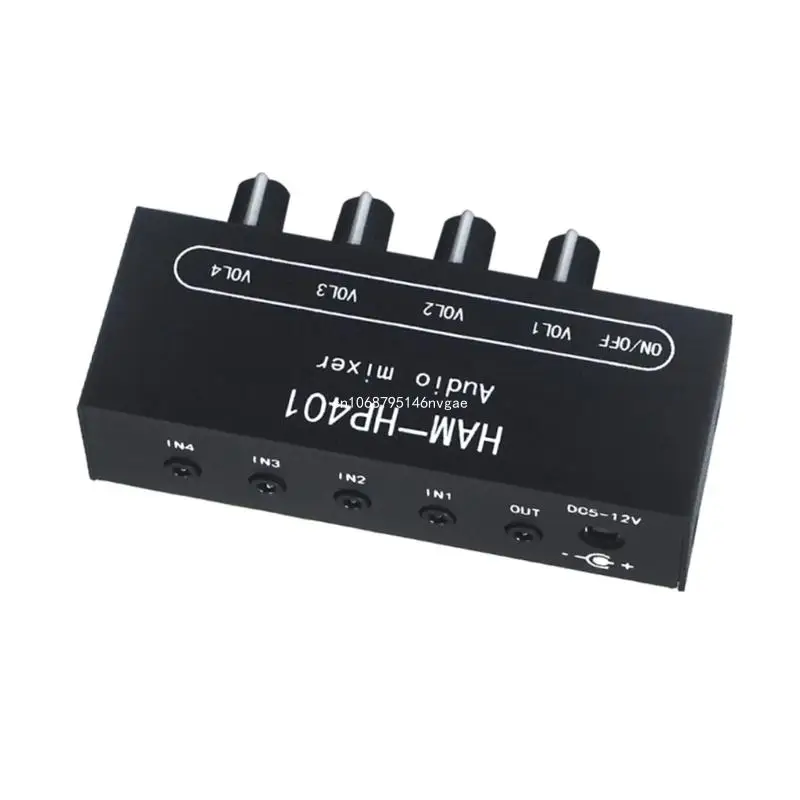 Стерео слуховой микшер HP401 4 входа 1 выход плата индивидуального управления