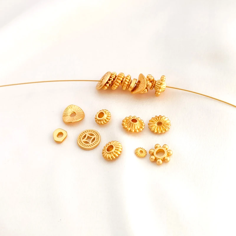 

20 шт. Золотая Летающая бабочка, скрученные кусочки с бусинами, сделай сам, ювелирные изделия ручной работы, ожерелье, браслет, бусины, аксесс...