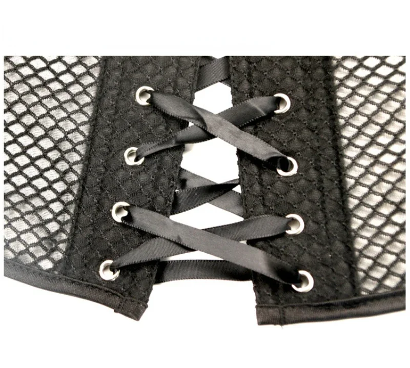 Церемониальное платье нижнее белье Корректирующее сексуальный сетчатый корсет