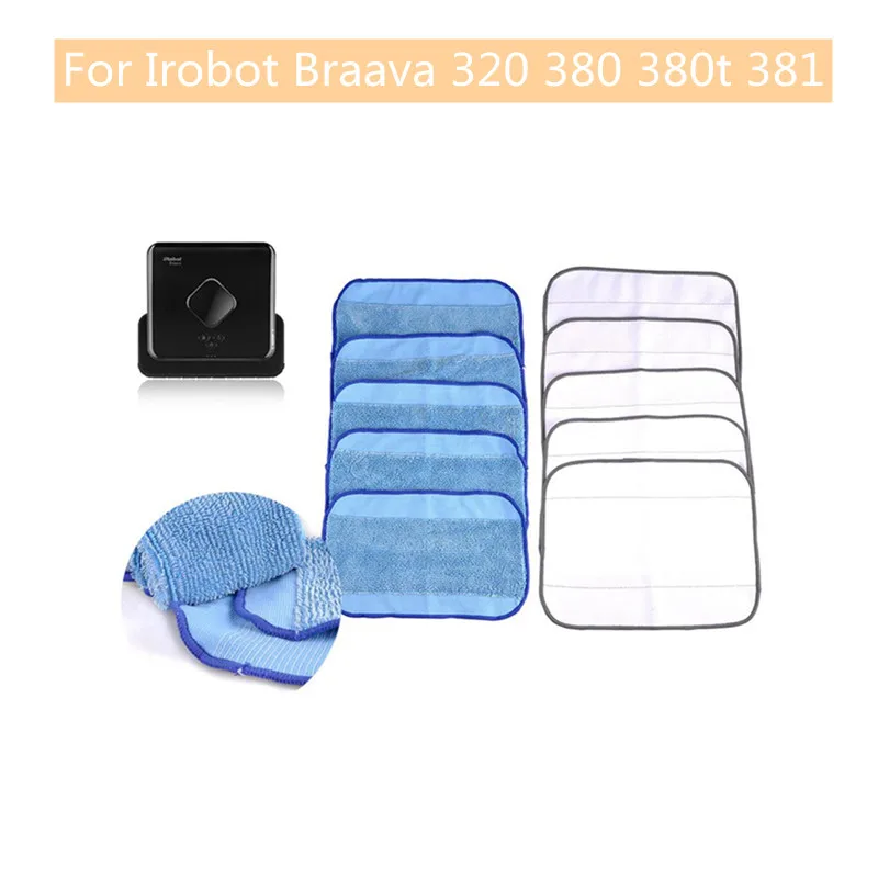 

Аксессуары для роботов-пылесосов Irobot Braava 320 380 380t 381, Швабра для сухой и влажной уборки