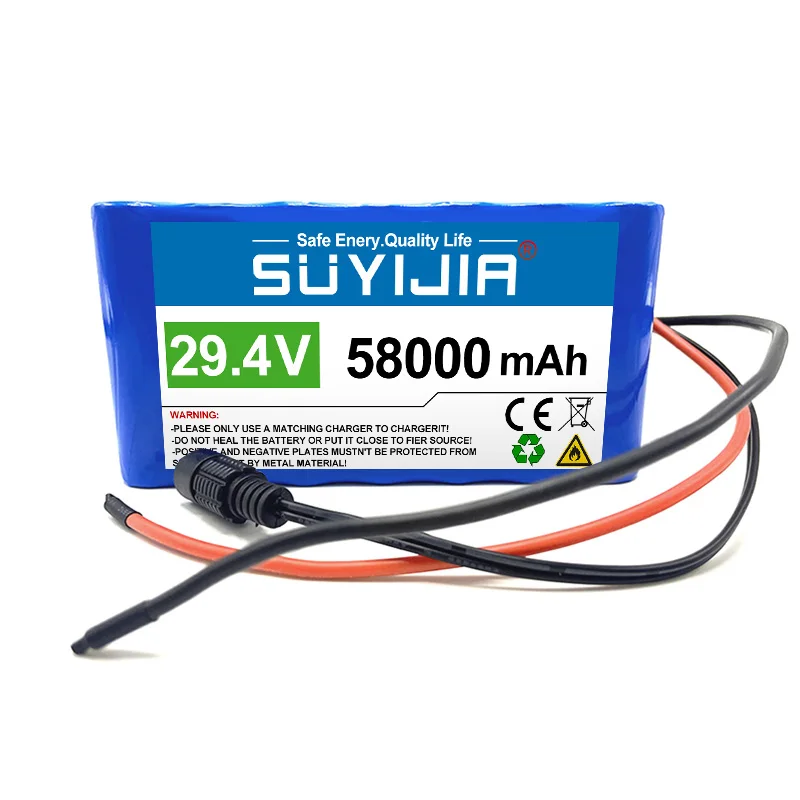 Новый 18650 перезаряжаемый литиевый аккумулятор 29 4 в 7S3P 58000 мАч со встроенной