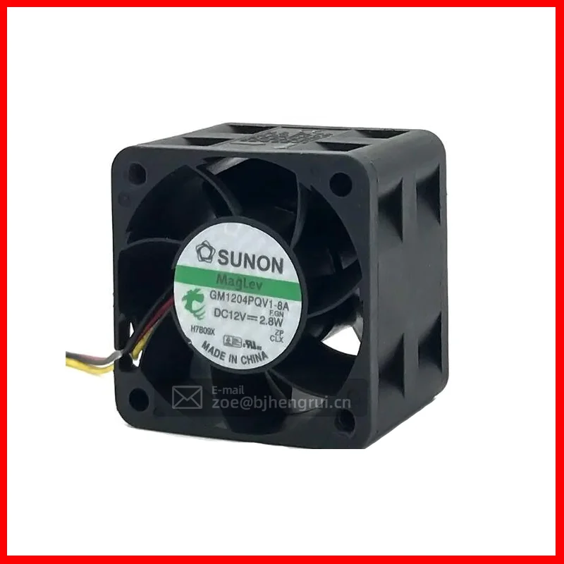 

SUNON GM1204PQV1-8A 4cm 40X40X28mm 12V DC 2.8W 9200rpm Wire Leads high-speed Server Chassis Axial Cooling fan