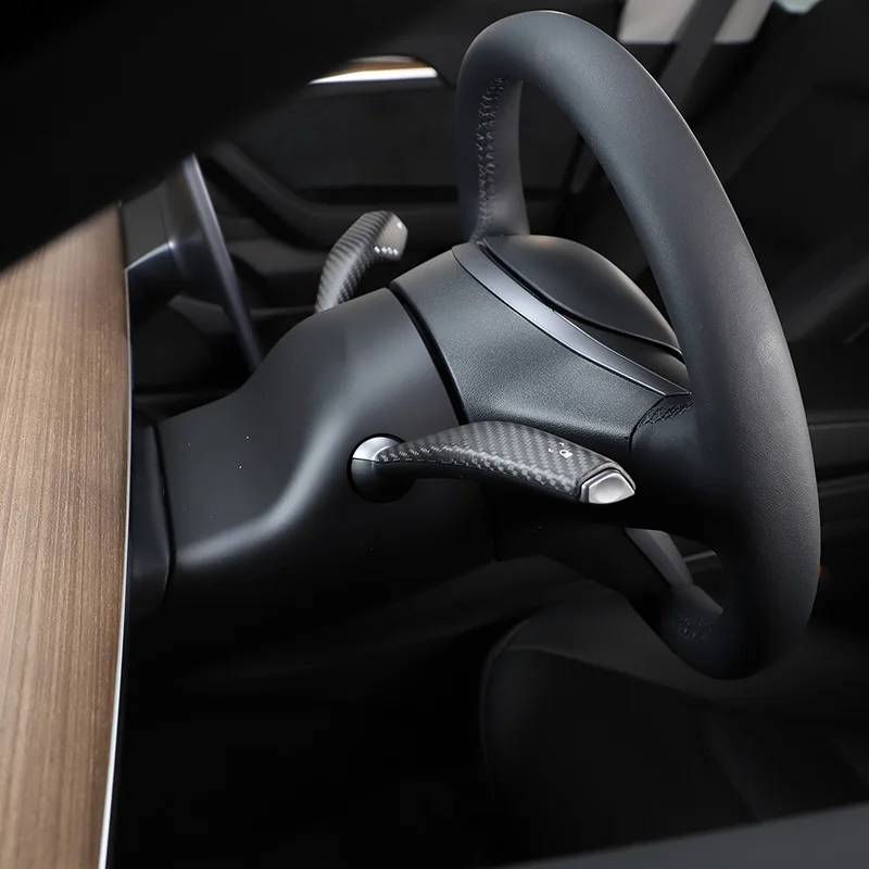 Для Tesla model 3 Y 2016-2022 из настоящего углеродного волокна автомобильный указатель