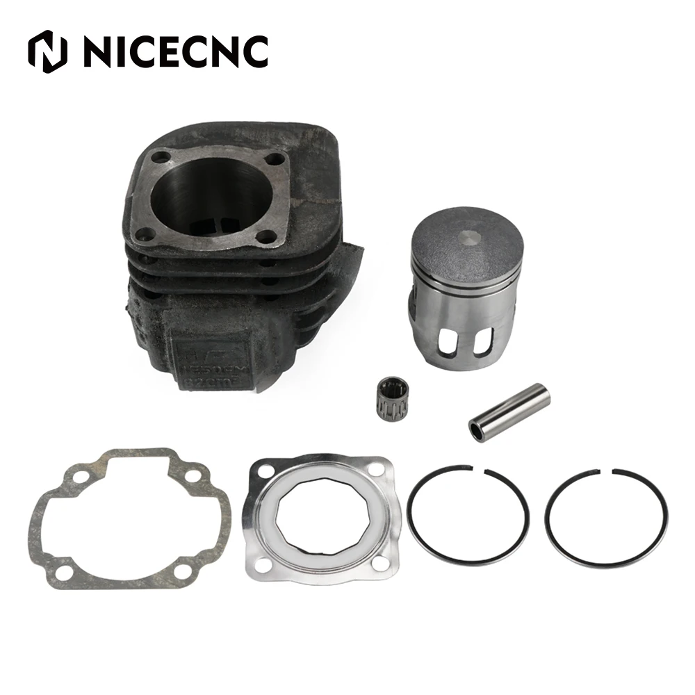 NICECNC ATV 52mm Engine Cylinder Top End Rebuild Gasket Kit For Polaris Predator 90 03-06 Scrambler 90 01-02 Sportsman 90cc