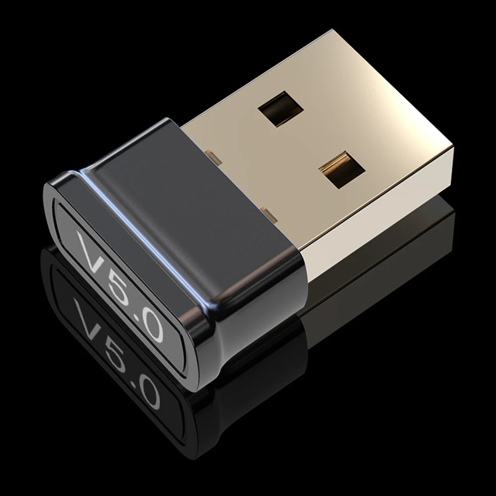 

USB Bluetooth-совместимый 5.0 беспроводной аудиоприемник адаптер для быстрого прослушивания музыки для ПК