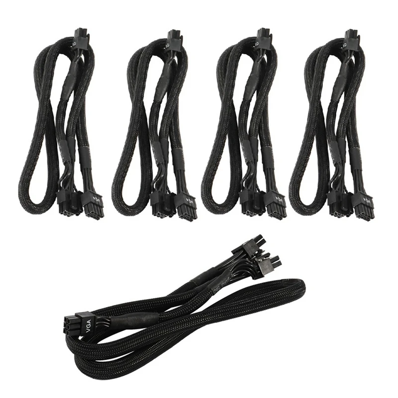

5Pcs 8 PIN To One 8 Pin One 6 PIN PCIE VGA Power Supply Cable For EVGA Supernova G2 G3 G5 P2 T2 GS G+ 650 750 850 1000